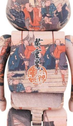 Medicom Toy Be@Rbrick Utagawa Hiroshige The 53 Stations Of The Tokaido-Nihonbashi 1000％ Bearbrick【Pre-Order】-2-Jtoys