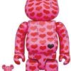 Medicom Toy Be@Rbrick Pink Heart 100% &Amp; 400% Bearbrick【Pre-Order】-1-Jtoys Medicom Toy Be@Rbrick Pink Heart 100% &Amp; 400% Bearbrick【Pre-Order】-1-Jtoys