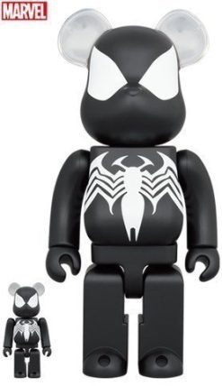 MEDICOM TOY BE@RBRICK SPIDER-MAN Black Costume 100% & 400% Bearbrick【Pre-Order】-1-JToys