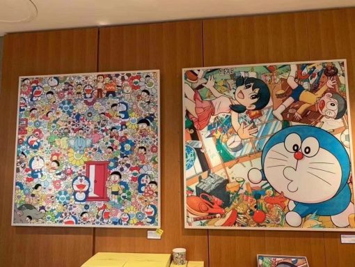 Takashi Murakami X Doraemon Fabric Cloth Print