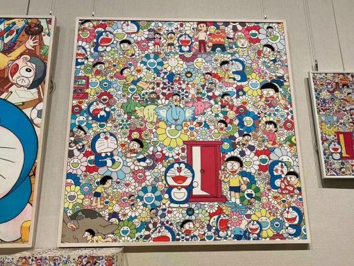 Takashi Murakami X Doraemon Fabric Cloth Print - Image 2