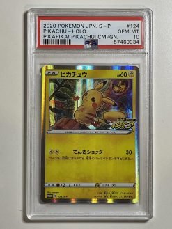 Japanese Pokemon TCG PikaPika! Pikachu! Camp. Promo Pikachu 124/S-P PSA: 10 | Pokemon TCG Single