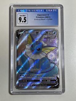 Pokemon TCG Evolving Skies Vaporeon V 172/203 CGC: 9.5 | Pokemon TCG Single