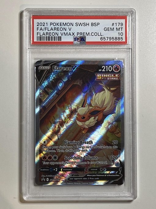 Pokemon Tcg Flareon Vmax Flareon V Swsh179 Psa: 10 | Pokemon Tcg Single
