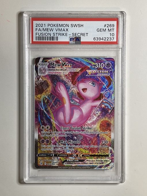 Pokemon Tcg Fusion Strike Mew Vmax Secret 269/264 Psa: 10 | Pokemon Tcg Single