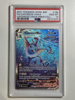 Pokemon TCG Promo Vaporeon VMax SWSH182 PSA: 10 | Pokemon TCG Single