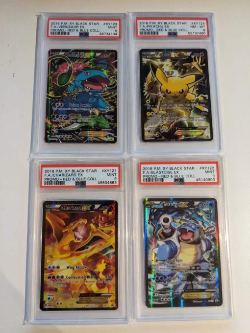 Pokemon Tcg Black Star Xy Promo Set Of 4 Xy121-124 Psa: 9 | Pokemon Tcg Single