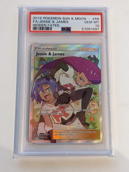 Pokemon Tcg Hidden Fates Jessie &Amp; James 68/68 Psa: 10 | Pokemon Tcg Single