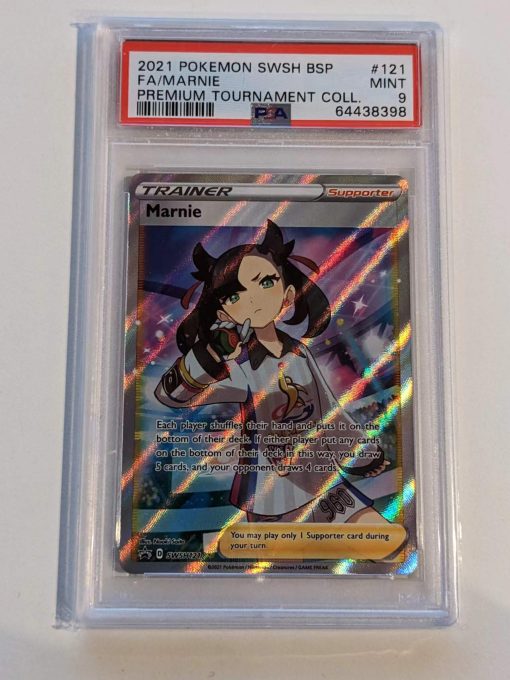 Pokemon Tcg Premium Tournament Marnie Swsh121 Psa: 9 | Pokemon Tcg Single