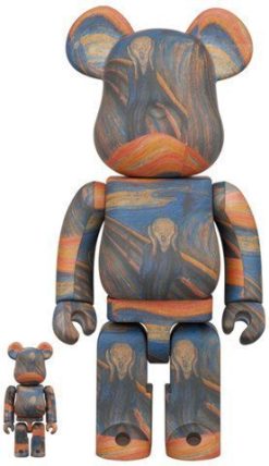 MEDICOM TOY BEARBRICK Edvard Munch Scream 100% & 400% BE@RBRICK【Pre-Order】-1-JToys