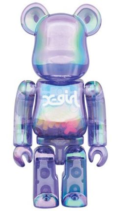 Medicom Toy Bearbrick X-Girl Clear Purple 100% &Amp; 400% Be@Rbrick【Pre-Order】-2-Jtoys Medicom Toy Bearbrick X-Girl Clear Purple 100% &Amp; 400% Be@Rbrick【Pre-Order】-2-Jtoys