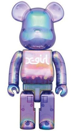 Medicom Toy Bearbrick X-Girl Clear Purple 100% &Amp; 400% Be@Rbrick【Pre-Order】-3-Jtoys Medicom Toy Bearbrick X-Girl Clear Purple 100% &Amp; 400% Be@Rbrick【Pre-Order】-3-Jtoys