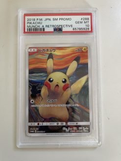 Pokemon TCG  Munch: A Retrospective Scream Pikachu 288/SM-P PSA: 10 | Pokemon TCG Single