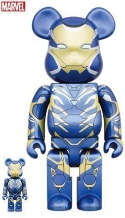 MEDICOM TOY BEARBRICK IRON MAN RESCUE SUIT 100% & 400% BE@RBRICK【Pre-Order】-1-JToys