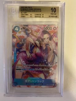 Japanese One Piece TCG Flagship Battle Boa Hancock SR OP01-078 BGS: 10 | One Piece TCG Single