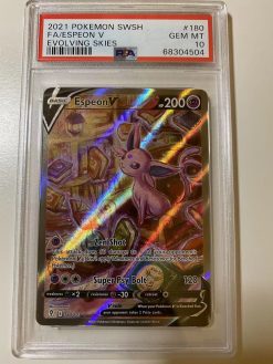 Pokemon TCG Evolving Skies Espeon V 180/203 PSA: 10 | Pokemon TCG Single