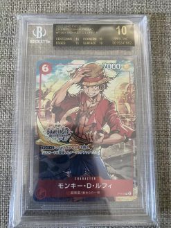 Japanese One Piece TCG Championship Promo Monkey D. Luffy P-001 BGS: 10 | One Piece TCG Single