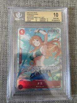 Japanese One Piece TCG Romance Dawn Nami Rare ALT ART OP01-016 BGS: 10 | One Piece TCG Single