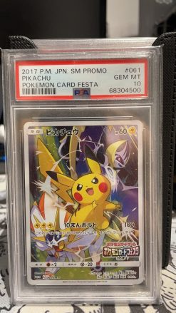 Japanese Pokemon TCG Pokemon Card Festa Pikachu 061/SM-P PSA: 10 | Pokemon TCG Single
