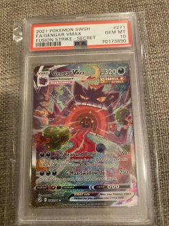Pokemon TCG Fusion Strike Gengar VMax Secret Rare 271/264 PSA: 10 | Pokemon TCG Single