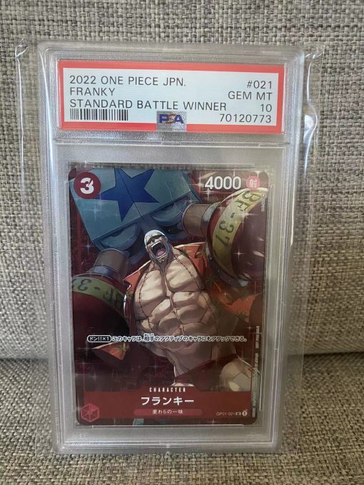Japanese One Piece Tcg Battle Winner Franky Op01-021 Psa: 10 | One Piece Tcg Single