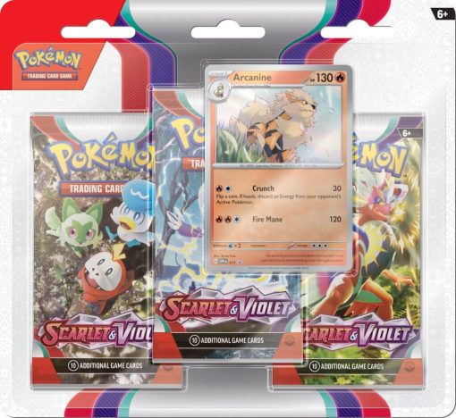 Pokemon Tcg Scarlet And Violet Three-Booster Blister - Image 2