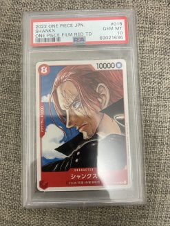 Japanese One Piece TCG Film Red Shanks P-016 PSA: 10 | One Piece TCG Single
