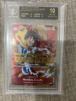 One Piece TCG Pre-Release Winner Promo Luffy P-001 BGS: 10 Black Label | One Piece TCG Single