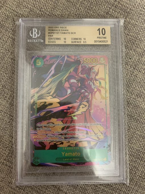 One Piece Tcg Romance Dawn Yamato Alt Art Scr Op01-121 Bgs: 10 | One Piece Tcg Single