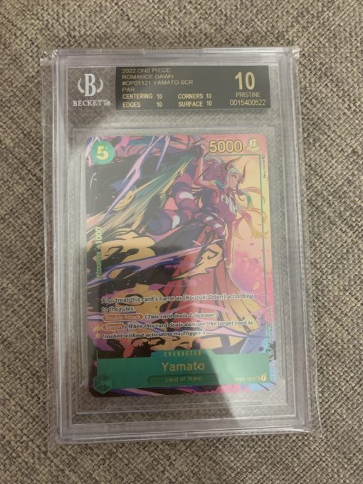 One Piece Tcg Romance Dawn Yamato Alt Art Scr Op01-121 Bgs: 10 Black Label | One Piece Tcg Single