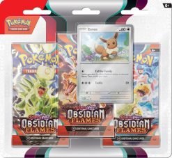 POKÉMON TCG Scarlet & Violet 3 Obsidian Flames Three Booster Blister-1-JToys