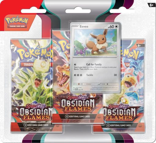 Pokémon Tcg Scarlet &Amp; Violet 3 Obsidian Flames Three Booster Blister-1-Jtoys Pokémon Tcg Scarlet &Amp; Violet 3 Obsidian Flames Three Booster Blister-1-Jtoys