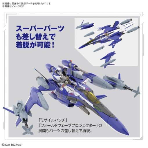 Macross Delta Hg Yf-29 Durandal Valkyrie (Maximilian Genius Machine) Full Set 1-100 Scale Model Kit-9-Jtoys