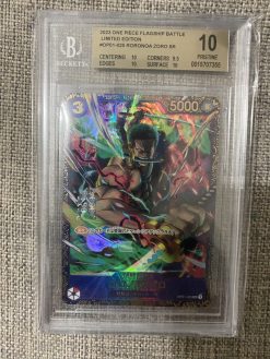Japanese One Piece Card Game Flagship Battle Roronoa Zoro SR Limited Edition OP01-025 BGS 10 - 1 - JToys
