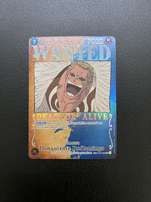 One Piece Card Game Op-03 Pillars Of Strength Donquixote Doflamingo Wanted Poster St03-009 - 1 - Jtoys