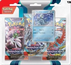 POKÉMON TCG Scarlet & Violet 4 Paradox Rift Three Booster Blister-2-JToys