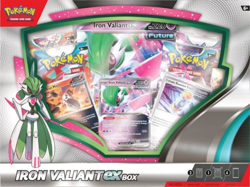 Pokémon Tcg Roaring Moon- Iron Valiant Ex Box-6-Jtoys Pokémon Tcg Roaring Moon- Iron Valiant Ex Box-6-Jtoys