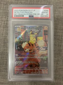 Japanese Pokemon TCG Pre Order Promo Detective Pikachu 098-SV-P PSA 10 - 1 - JToys