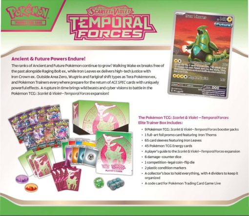 Pokémon Tcg Scarlet &Amp; Violet 5 Temporal Forces Elite Trainer Box-5-Jtoys Pokémon Tcg Scarlet &Amp; Violet 5 Temporal Forces Elite Trainer Box-5-Jtoys