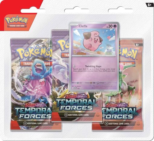 Pokémon Tcg Scarlet &Amp; Violet 5 Temporal Forces Three Booster Blister-2-Jtoys Pokémon Tcg Scarlet &Amp; Violet 5 Temporal Forces Three Booster Blister-2-Jtoys