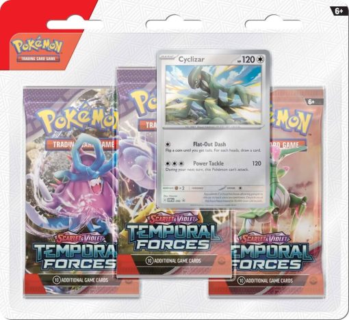 Pokémon Tcg Scarlet &Amp; Violet 5 Temporal Forces Three Booster Blister-1-Jtoys Pokémon Tcg Scarlet &Amp; Violet 5 Temporal Forces Three Booster Blister-1-Jtoys