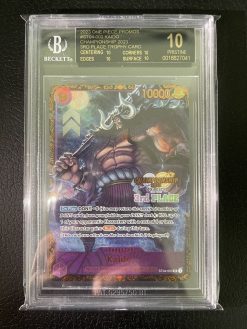 One Piece Card Game Championship 2023 Kaido 3rd Place Trophy Card Black Label ST04-003 BGS 10 - 1 - JToys