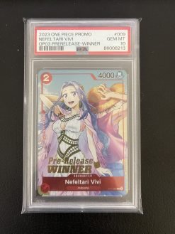 One Piece Card Game OP03 Prerelease Winner Nefeltari Vivi ST01-009 PSA 10 - 1 - JToys