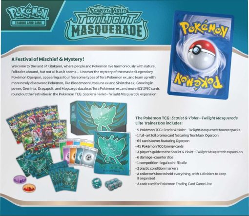 Pokémon Tcg Scarlet &Amp; Violet 6 Twilight Masquerade Elite Trainer Box-5-Jtoys Pokémon Tcg Scarlet &Amp; Violet 6 Twilight Masquerade Elite Trainer Box-5-Jtoys