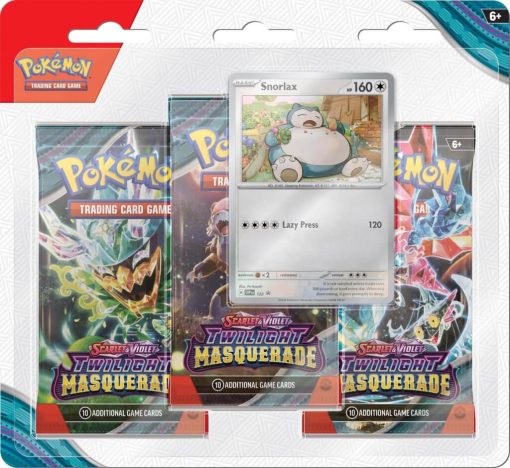 Pokémon Tcg Scarlet &Amp; Violet 6 Twilight Masquerade Three Booster Blister-2-Jtoys Pokémon Tcg Scarlet &Amp; Violet 6 Twilight Masquerade Three Booster Blister-2-Jtoys