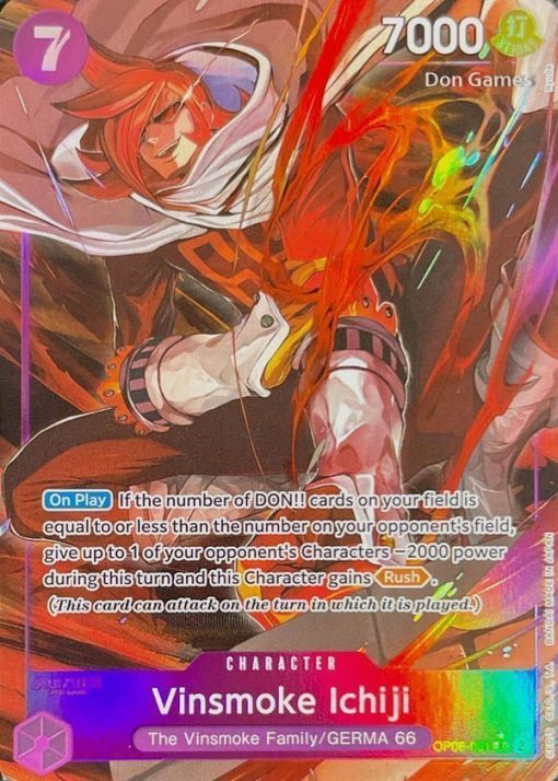One Piece Card Game Op06-061 Vinsmoke Ichiji (Alternate Art) - Wings Of The Captain