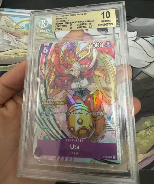 One Piece Card Game 2023 Championship Pack Finalist Uta Textured Promo P-031 Bgs 10 - 1 - Jtoys