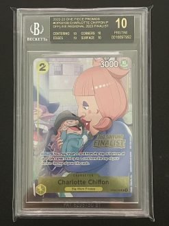 One Piece Card Game Offline Regional 2023 Finalist Charlotee Chiffon Black Label OP03-019 BGS 10 - 1 - JToys