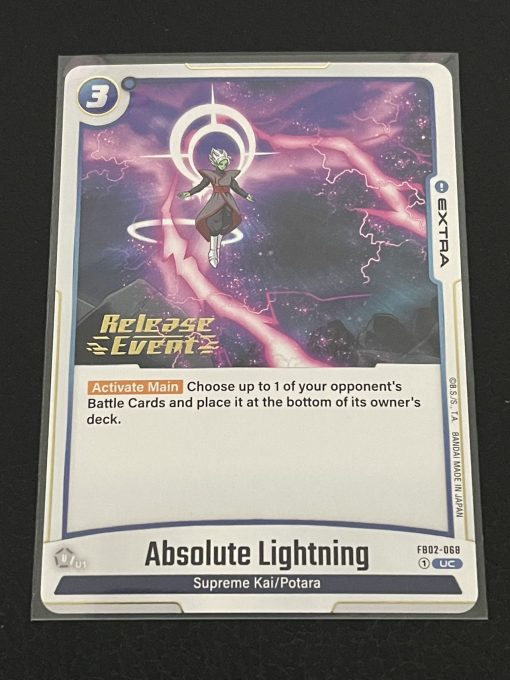 Dragon Ball Fusion World Blazing Aura Release Event Fb02-068 Absolute Lightning - 1 - Jtoys