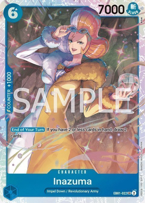 One Piece Card Game Eb01-022 Inazuma (Alternate Art) - Extra Booster Memorial Collection (Eb-01) One Piece Card Game Eb01-022 Inazuma (Alternate Art) - Extra Booster Memorial Collection (Eb-01)